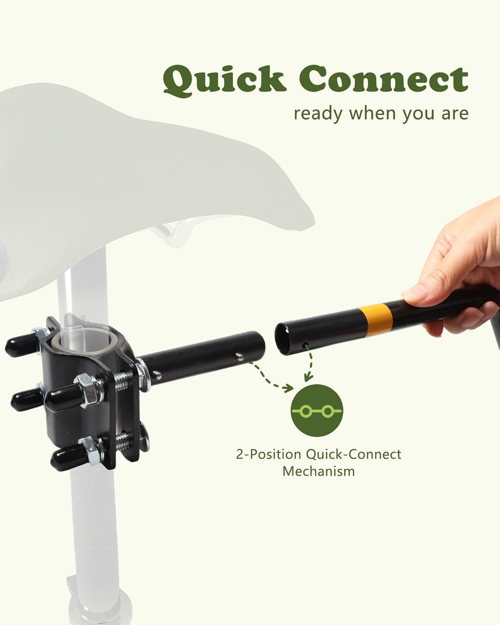 Dog Bike Leash - Hands-Free Bike Attachment for Dogs, Safe Shock-Absorbing, Adjustable Length, Easy to Install