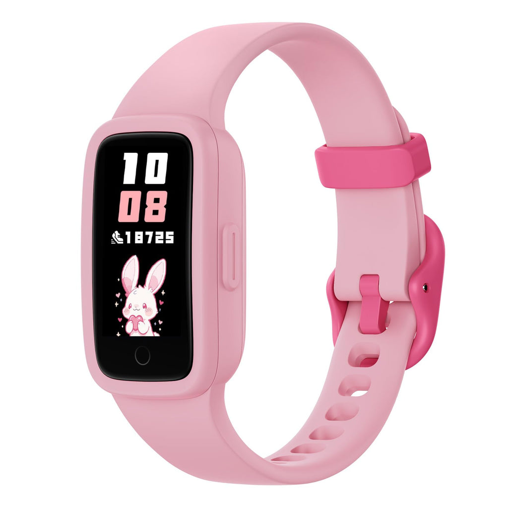 BIGGERFIVE Vigor 3 Kids Fitness Tracker Watch, AMOLED Screen, No App No Phone Needed, 3ATM Waterproof, Heart Rate and Sleep Monitor, Pedometer Watch, Sports Step Counter for Boys Girls Ages 5-15, Blue