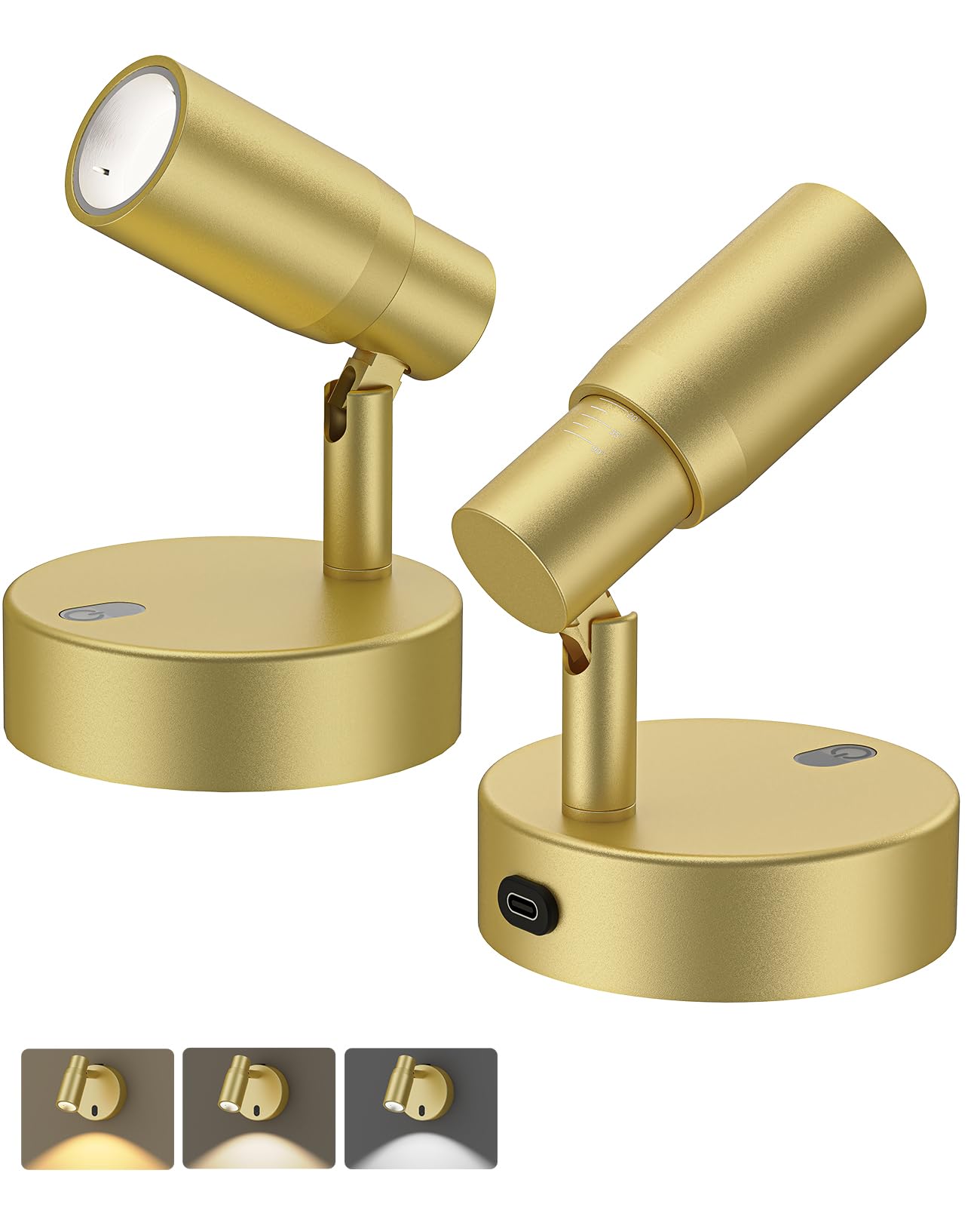 PESUTEN Spot Lights Indoor, Rechargeable Picture Light with Remote, Dimmable CCT Spotlight for Wall Art, 6000mAh Battery Uplights Indoor with Timer for Plant Artwork Painting Sofa Corner Black