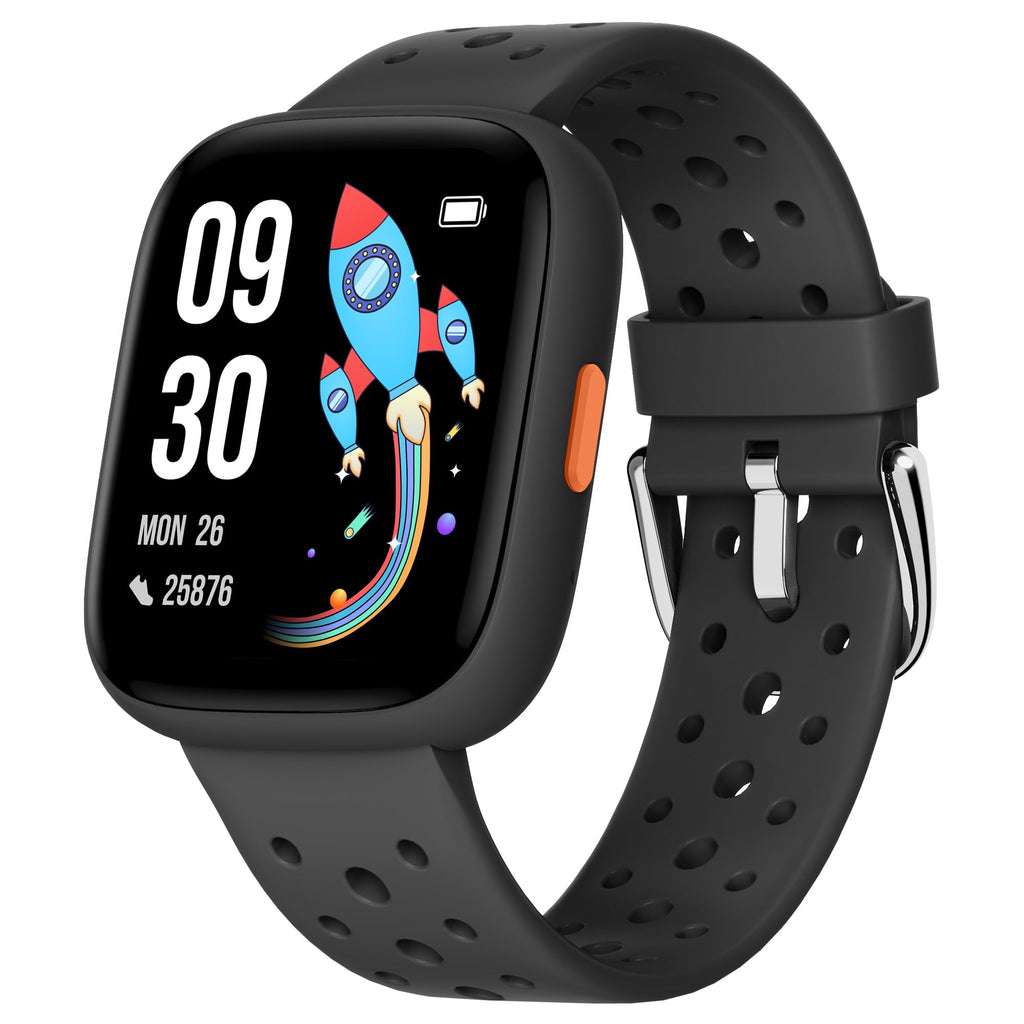 BIGGERFIVE Smart Watch for Kids, 1.8" Fitness Tracker Watch Pedometer, Heart Rate, Sleep Monitor, IP68 Waterproof, Calorie Step Counter, Puzzle Games with/Without APP for Girls Teens 5-16, Pink
