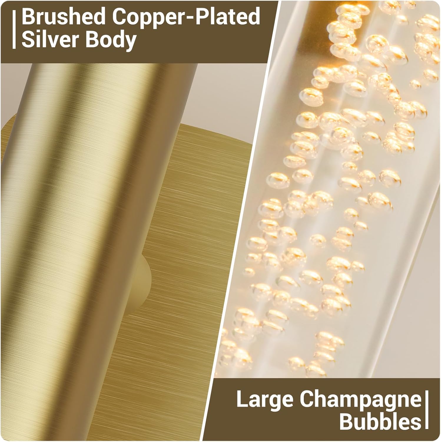 MOITA Gold Battery Operated Wall Sconce Set of 2, Rechargeable Wireless Wall Lights with Remote and Touch, 360° Rotatable Sconces Wall Decor for Bedroom Living Room (23.62 Inch, 2-Pack)