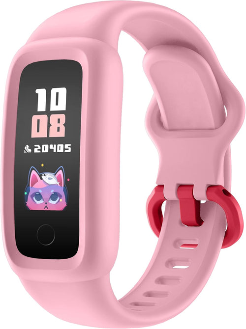 BIGGERFIVE Vigor 2 Kids Fitness Tracker Watch for Girls Boys Ages 5-12, IP68 Waterproof, Activity Tracker, Pedometer, Heart Rate Sleep Monitor, Calorie Step Counter Watch